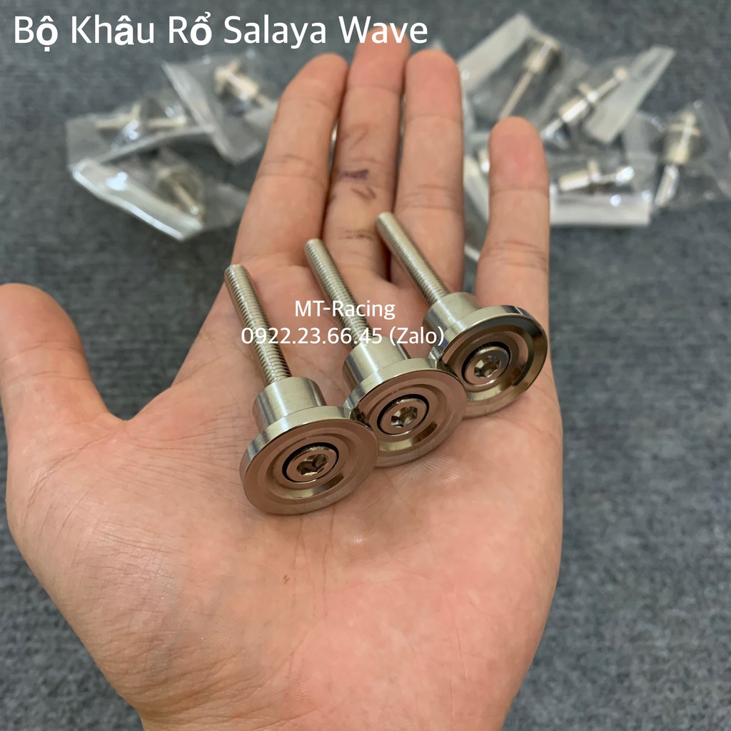 Khâu Gắn Rổ Salaya Cho Wave Chuẩn Inox304 Sáng Bóng