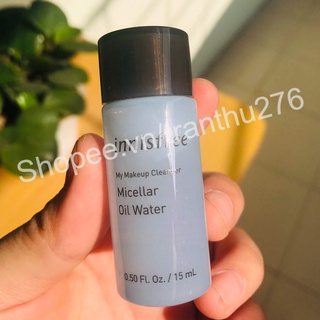 Nước tẩy trang và làm sạch da innisfree My Makeup Cleanser Micellar Oil Water 15ml