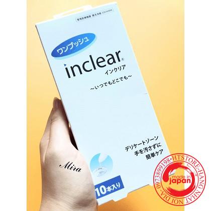 (HỘP 10 CHIẾC) DUNG DỊCH VỆ SINH INCLEAR NỘI ĐỊA NHẬT BẢN