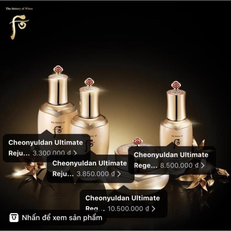 Combo 10 gói tái sinh chống lão hoá Whoo  Essence Yuldan - Chuẩn chính hãng LG Hàn