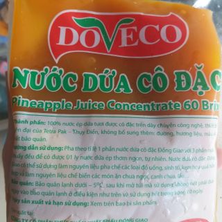 Nước dứa/ lạc tiên cô đặc Đồng giao- DOVECO- Tam điệp, Ninh bình