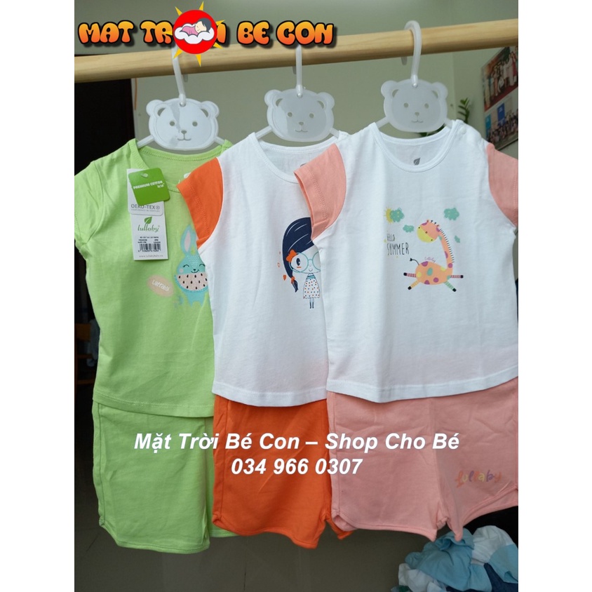 Bộ QA cộc tay cài vai bé gái Lullaby (6m- 4Y)[NH641P, NH303M]