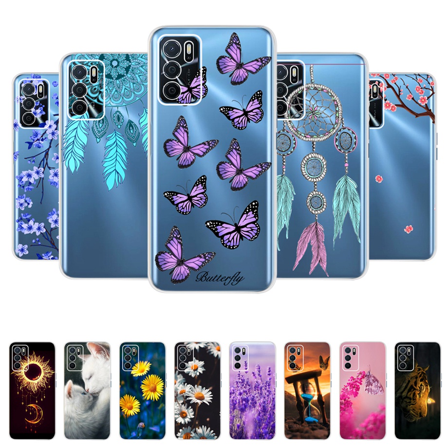 Ốp Điện Thoại TPU Dẻo Trong Suốt In Họa Tiết Độc Đáo Thời Trang Cho Oppo A16 A16s 4G Oppo A16K 2021