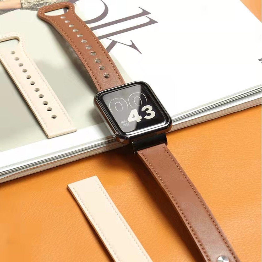 Dây Đeo Bằng Da Thay Thế Cho Đồng Hồ Thông Minh Xiaomi Mi Watch Lite / Redmi Watch 3 2 Lite