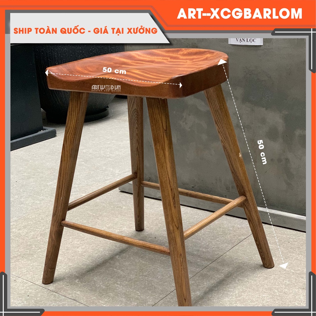 GHẾ BAR KHOÉT LÕM GỖ XÀ CỪ TỰ NHIÊN KIỂU CÁCH ĐỘC NHẤT, MỚI LẠ, GIÁ RẺ TẠI XƯỞNG