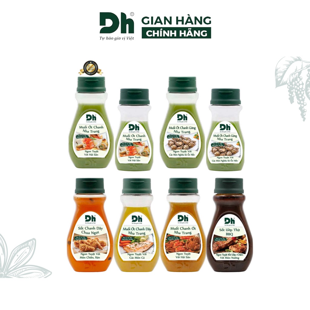 Muối ớt chanh dây Nha Trang DH Foods gia vị nước sốt chấm hải sản đồ nướng 200gr - DHSCH14