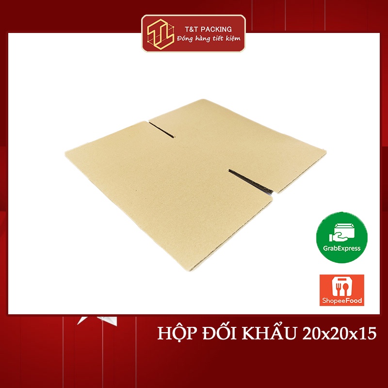 Combo 20 hộp 20x20x15 Hộp bìa carton đóng gói