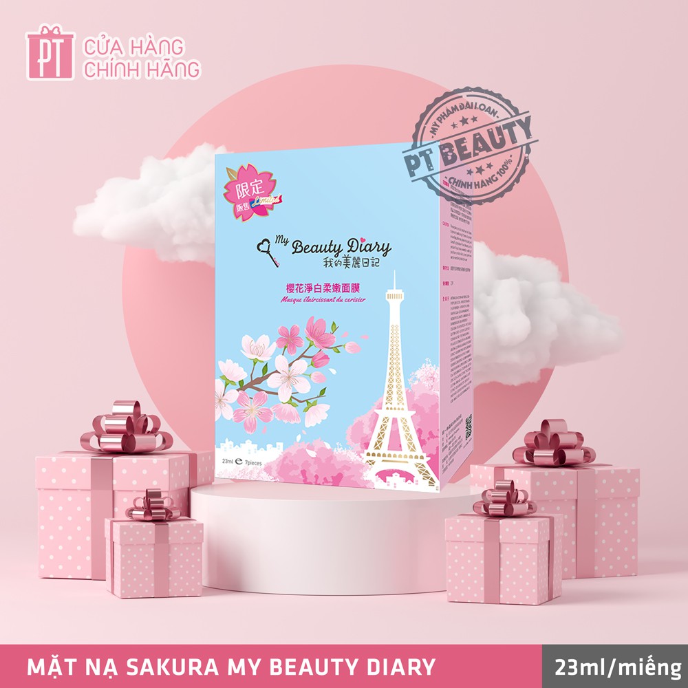 Mặt Nạ My Beauty Diary Hoa Đào Hôp 7 Miếng