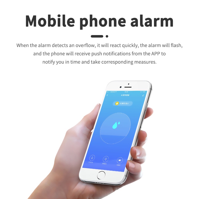 Tuya house Cảm Biến Rò Rỉ Nước Với Giá Đỡ wifi / zigbee Báo Động Chống Tràn
