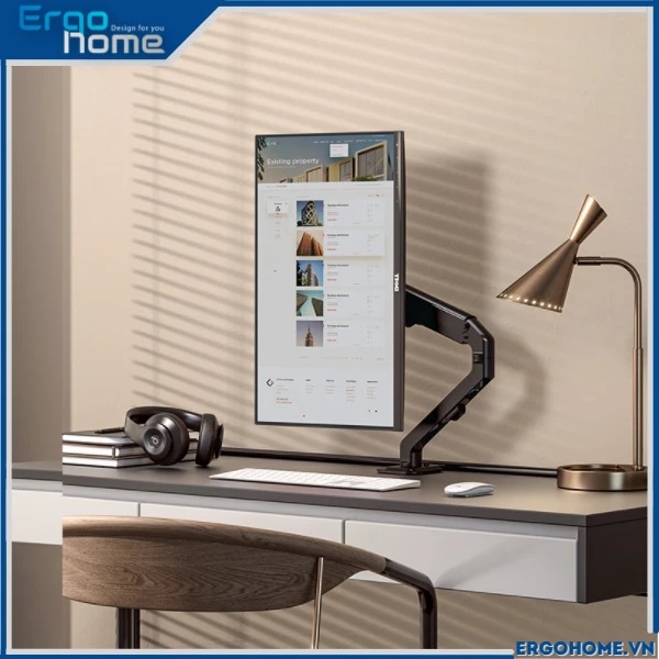 Giá đỡ màn hình máy tính Human Motion T6 - Tải trọng 7Kg , kim loại chắc chắn - ERGOHOME