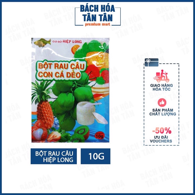 Bột rau câu con cá dẻo hiệu Hiệp Long, gói 12g
