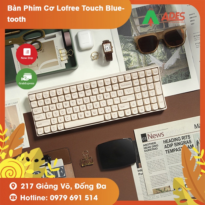 [Mã 154ELSALE2 giảm 7% đơn 300K] Bàn Phím Cơ Lofree Touch Bluetooth Không Dây - Siêu Xinh HOT NEW 2021