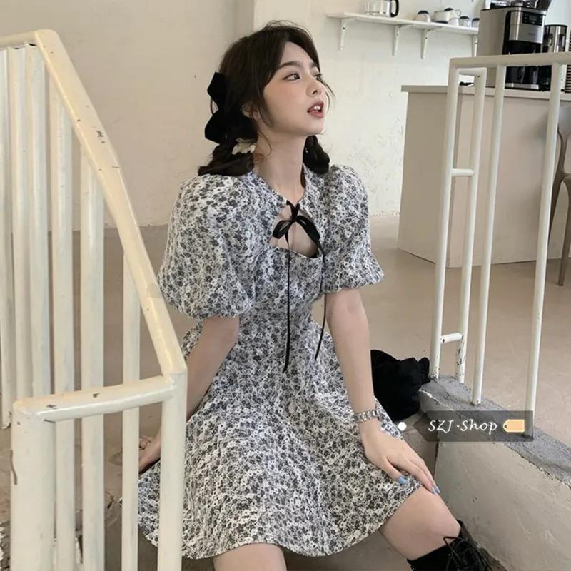 Đầm Hoa Phối Ren Thiết Kế Mới Thời Trang Mùa Hè Theo Phong Cách Pháp Cho Nữ