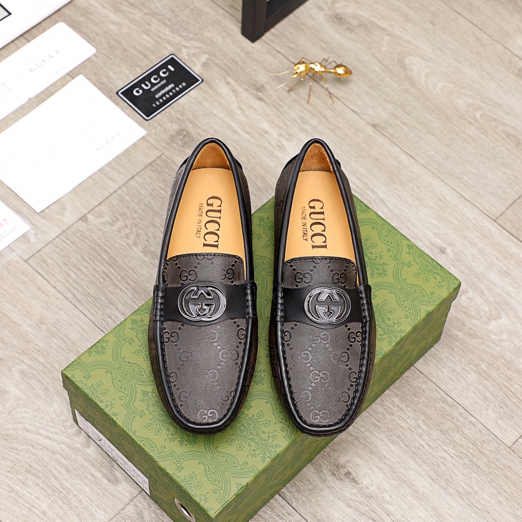 Giày tây lười nam da thật GUCCI GG GC mang đến sự thời thượng và thanh lịch với mặt da cao cấp