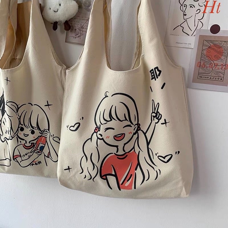 Túi quai tròn Cô gái liên hoan