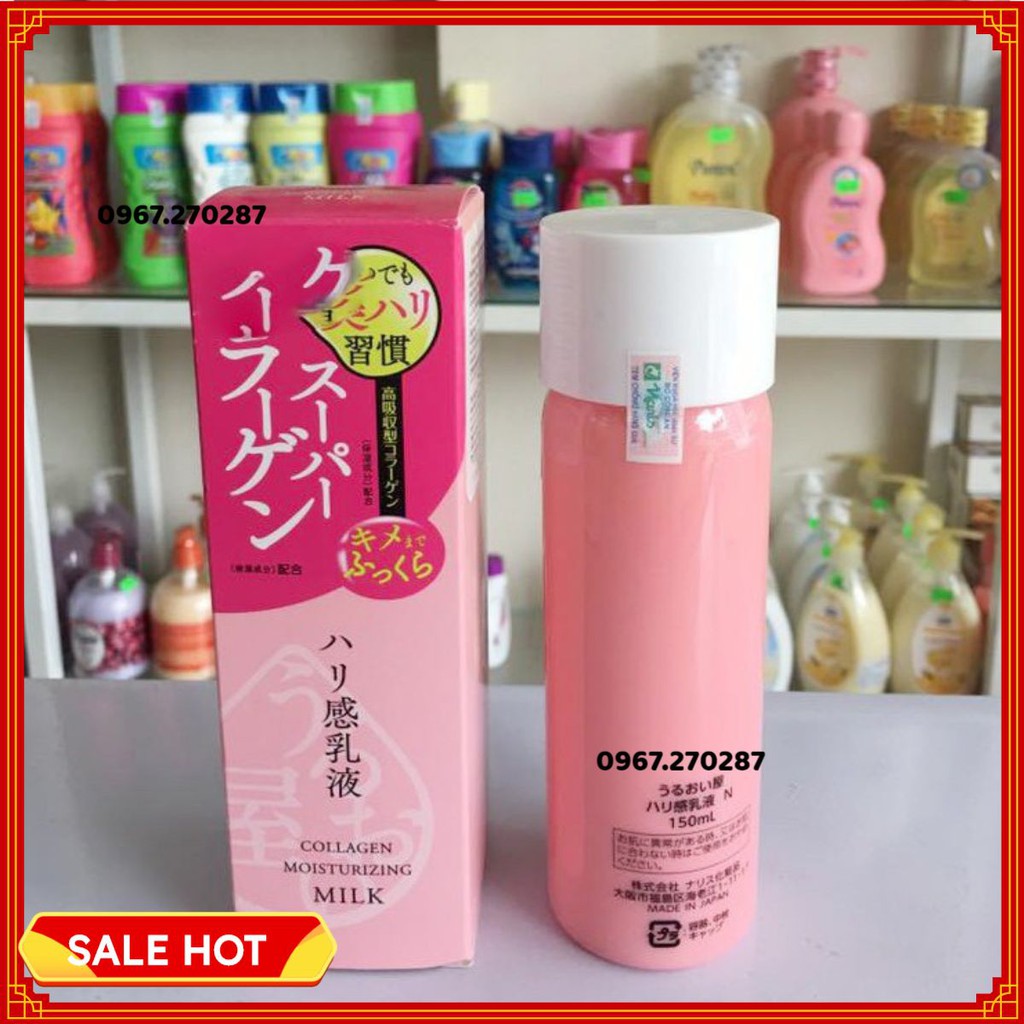 Nước hoa hồng dưỡng ẩm chống lão hóa Naris Uruoi Collagen Moisturizing Lotion 180ml - Chuyên sỉ