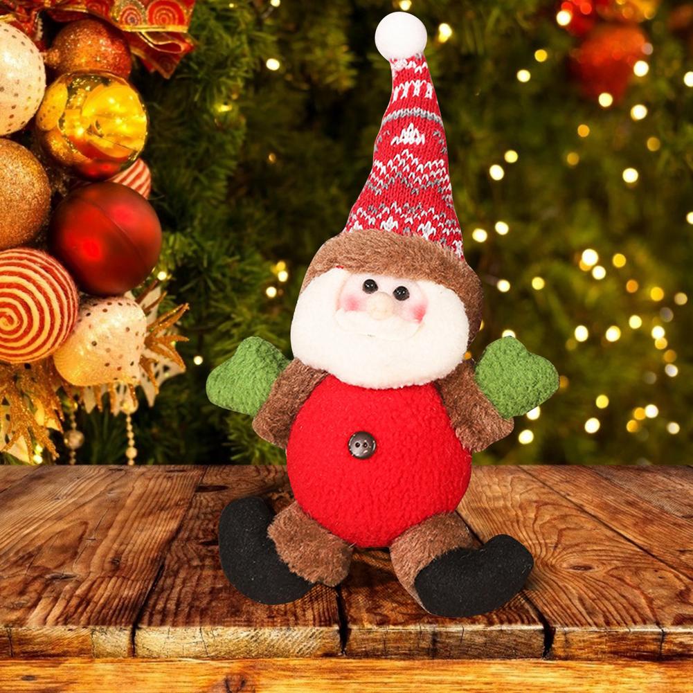 Búp Bê Hình Ông Già Noel / Người Tuyết / Tuần Lộc Có Đèn LED Phát Sáng Trang Trí Nhà
