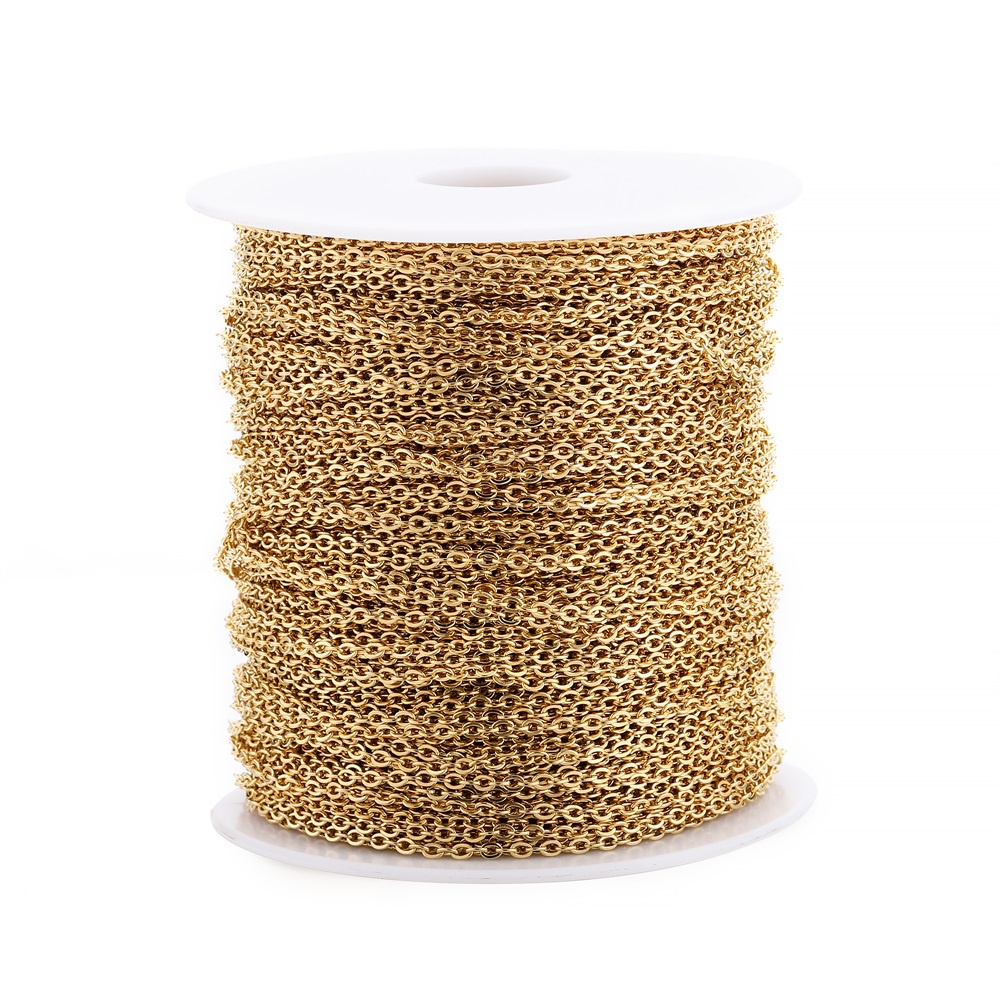 Chuỗi móc thép không gỉ St.kunkka 2M / cuộn để làm đồ trang sức DIY tốt