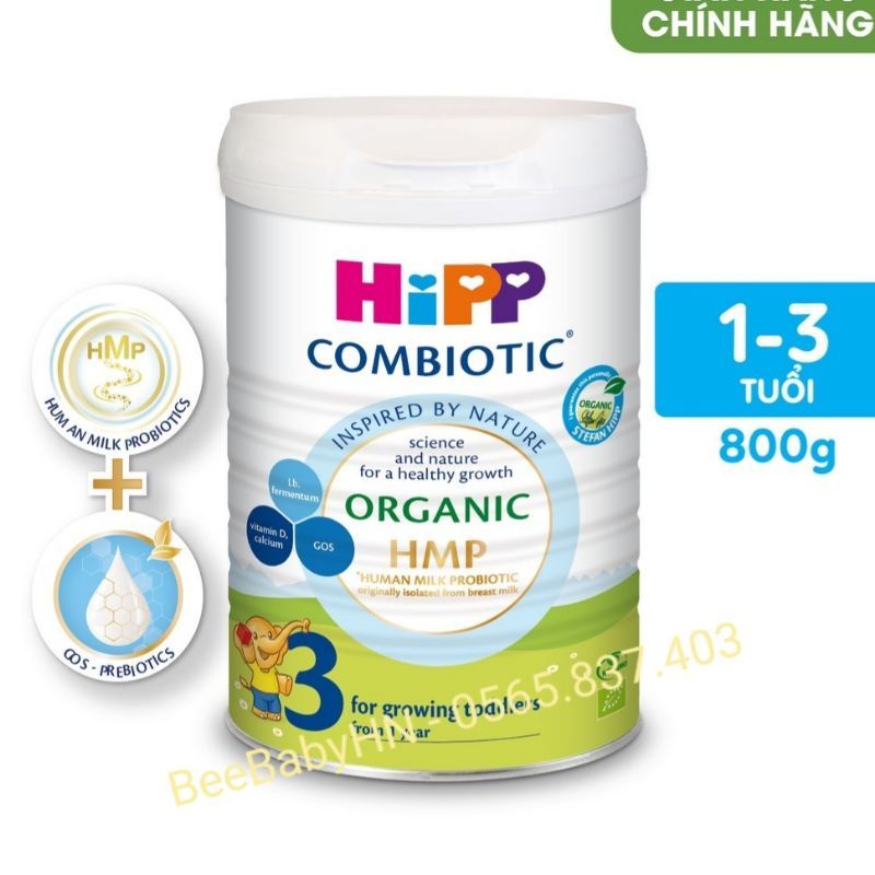 COMBO 2 lon Hipp 3 800g tặng 1 lon Hipp 3 350g