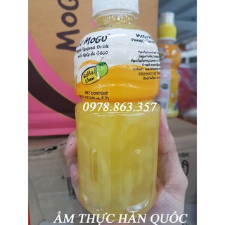 NƯỚC UỐNG MOGU HƯƠNG DỨA CHAI 320ML (alifoodmart)