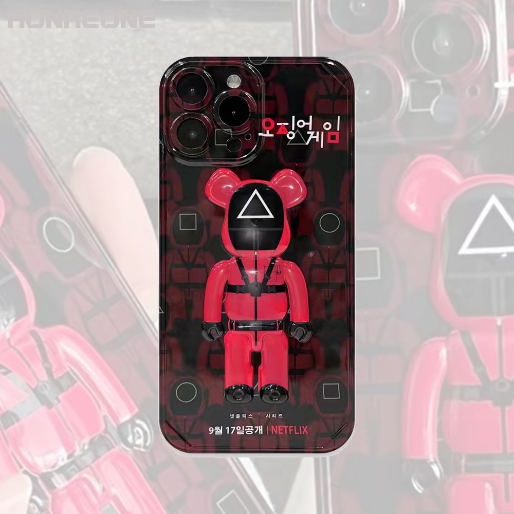 Ốp điện thoại mềm in hình máy chơi game BearBrick cho iPhone 13 / 12 11 Pro Max X XS XR