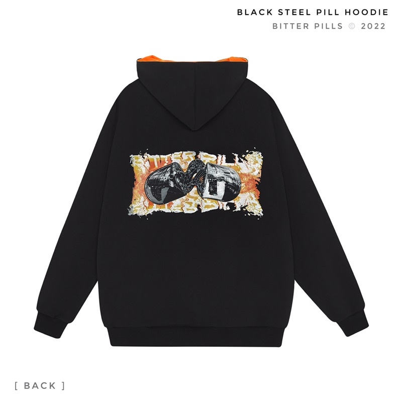 Áo hoodie Steel P i l l  2 màu (Trắng kem / Đen) - Bitter Pills | BigBuy360 - bigbuy360.vn