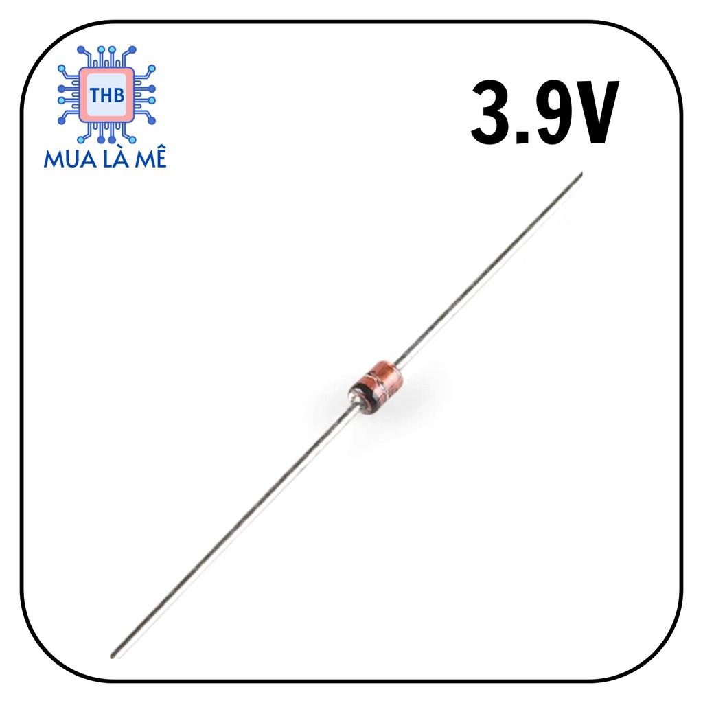 Diode zener 1W 3.9V 3V9 1N4730A (10c)