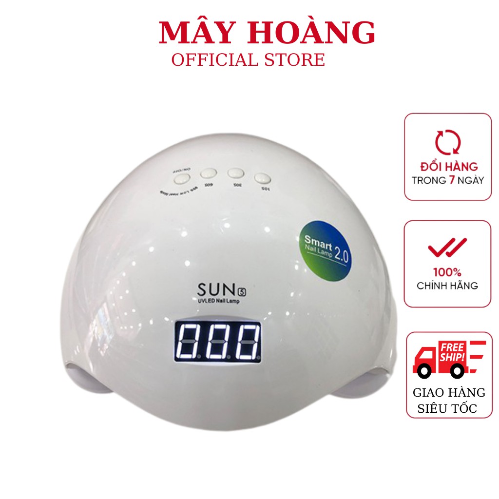 may hơ gel sun 5 Chính Hãng 48W/UV/LED Có Bảo Hành