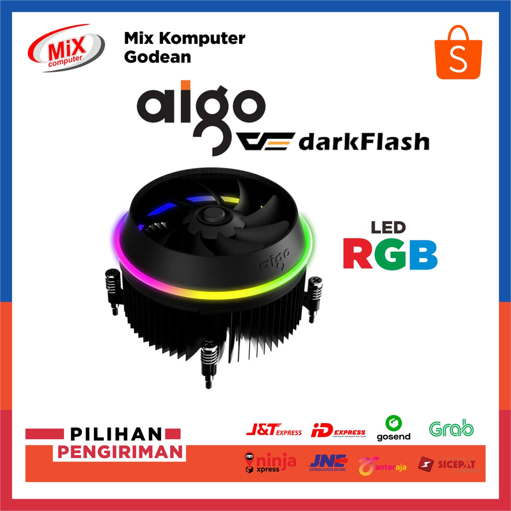 Quạt Tản Nhiệt Làm Mát Cpu Màu Rgb