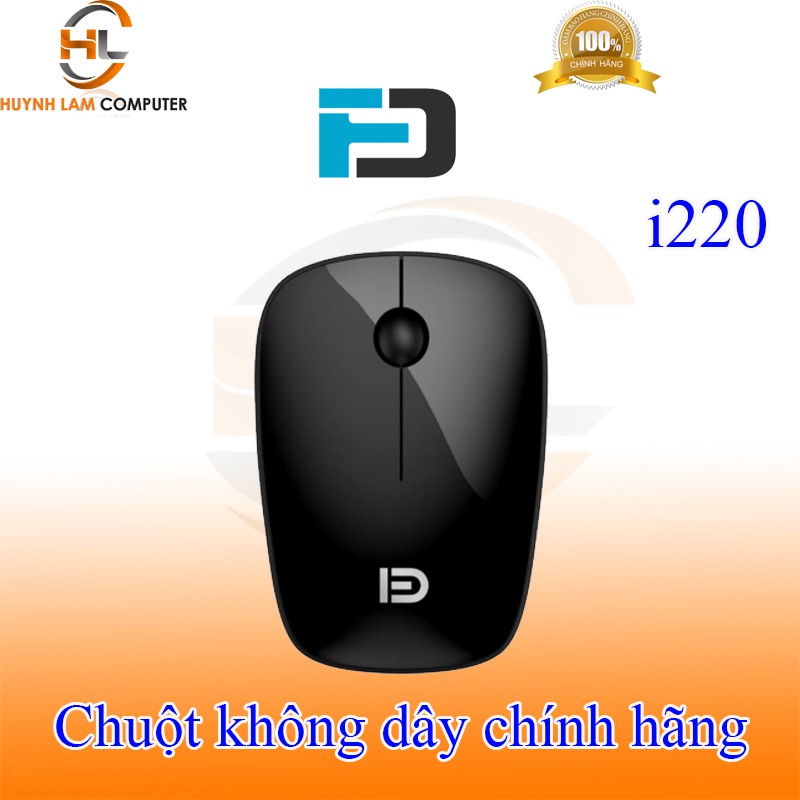 Chuột không dây FD i220 (đen) nhỏ gọn siêu tiết kiệm pin - Hãng phân phối