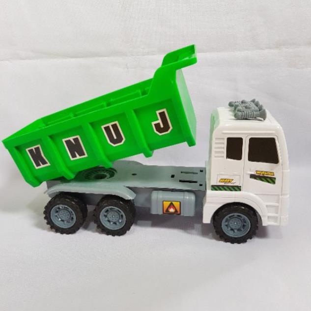 Đồ Chơi Xe bồn trộn bê tông / Xe tải / Xe thùng / Xe ben chạy bánh đà như thật cho bé