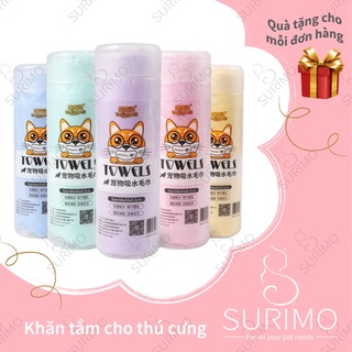 Khăn tắm cho thú cưng / khăn lau đa năng - size lớn 66x43x0.2