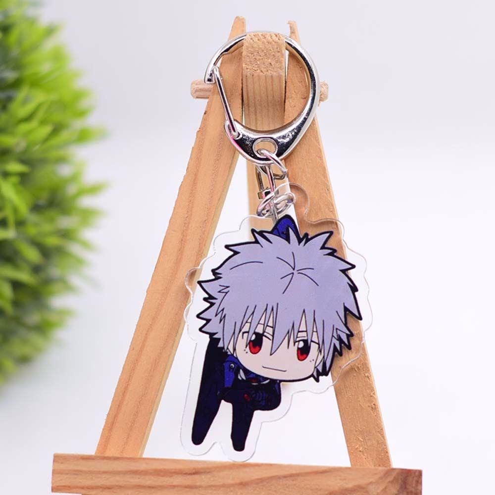 LANFY Móc Khóa Hình Nhân Vật Anime Evangelion Dễ Thương