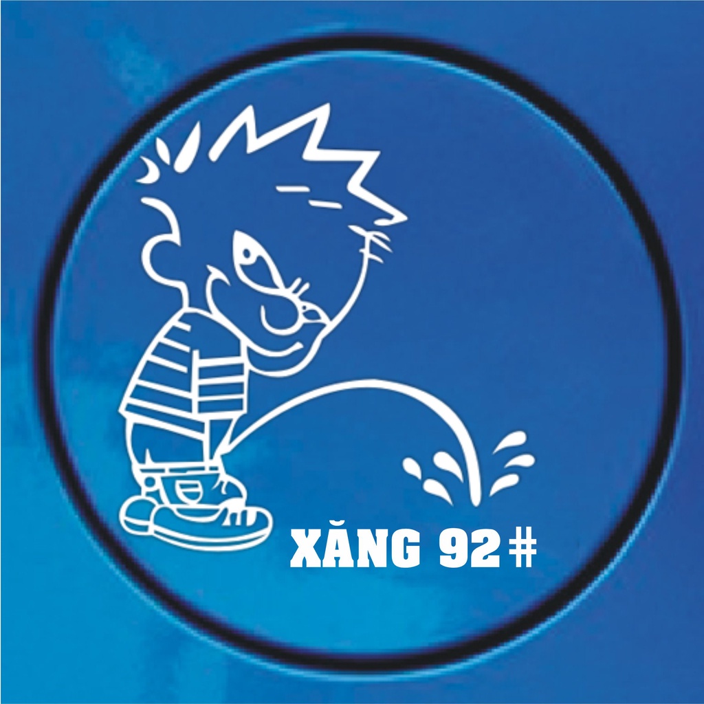 Nhãn dán bình xăng ô tô độc đáo