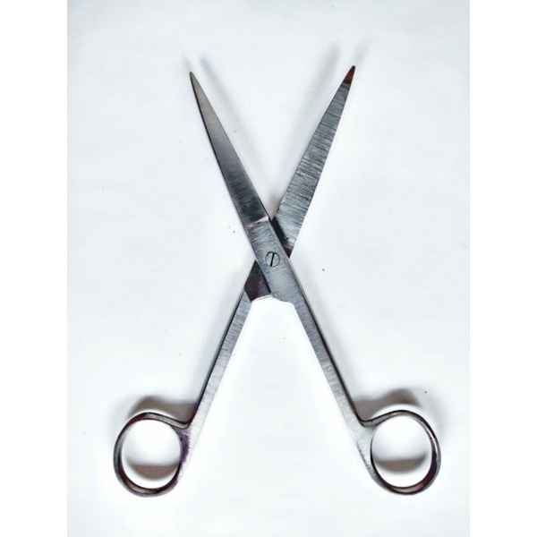 Kéo y tế thẳng cắt lông, tai tích cho gà chọi dài 16cm