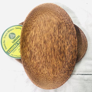 Dĩa Gỗ Dừa Hình Ovan