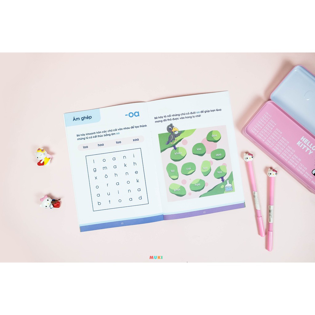 Sách bộ - 5 cuốn - Vở nhận biết và tập viết ABC qua các trò chơi trí tuệ ( Từ 4-6 tuổi) | BigBuy360 - bigbuy360.vn