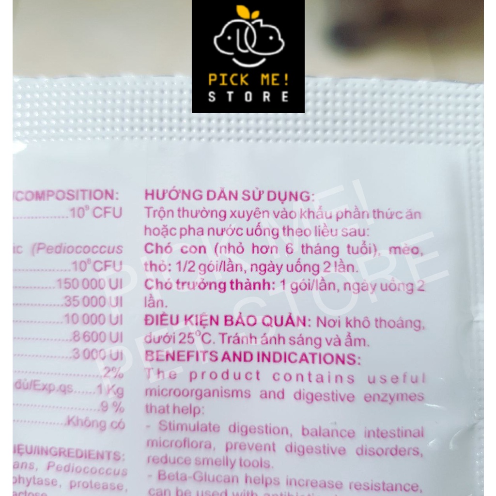 Men Tiêu Hóa Probisol Pets cho Chó Mèo - Gói 5g