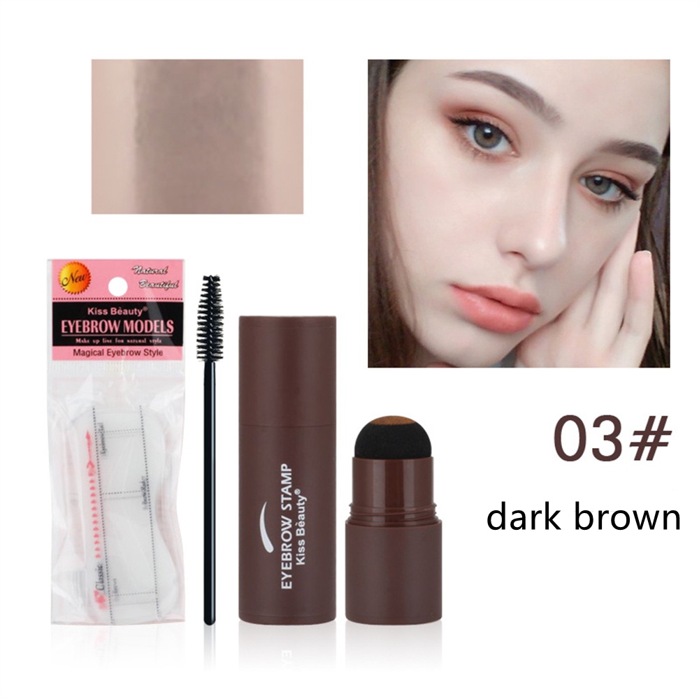 [Hàng mới về] Set khuôn kẻ lông mày + bột in định hình lông mày chống thấm nước lâu trôi có thể tái sử dụng tiện lợi