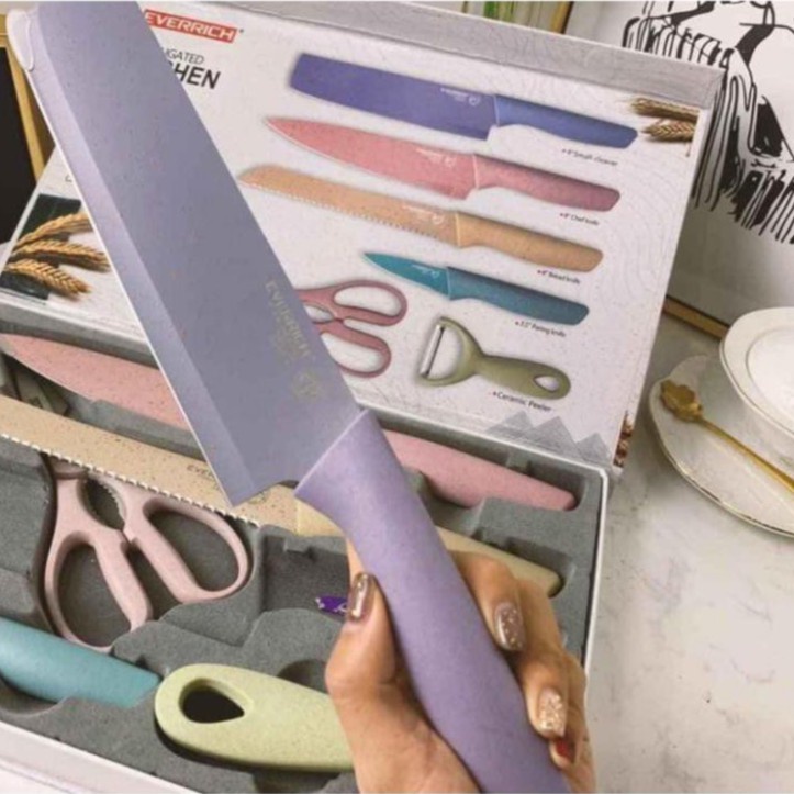 [FREESHIP❤️] BỘ DAO LÚA MẠCH 6 MÓN EVERICH HOT 2022