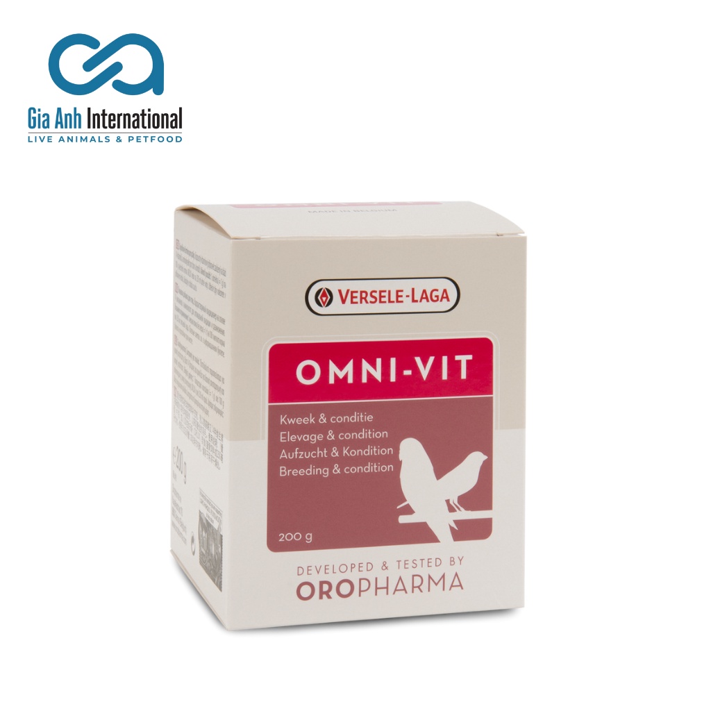 Vitamin Kích Đẻ Dành Cho Chim Sinh Sản - Versele-laga Oropharma Omni-Vit Dạng Bột, Tăng Đề Kháng Hộp 25g-200g