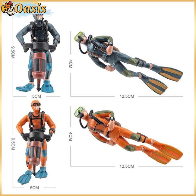 Mô Hình Thợ Lặn Sống Động Như Thật Dùng Trang Trí Bể Cá