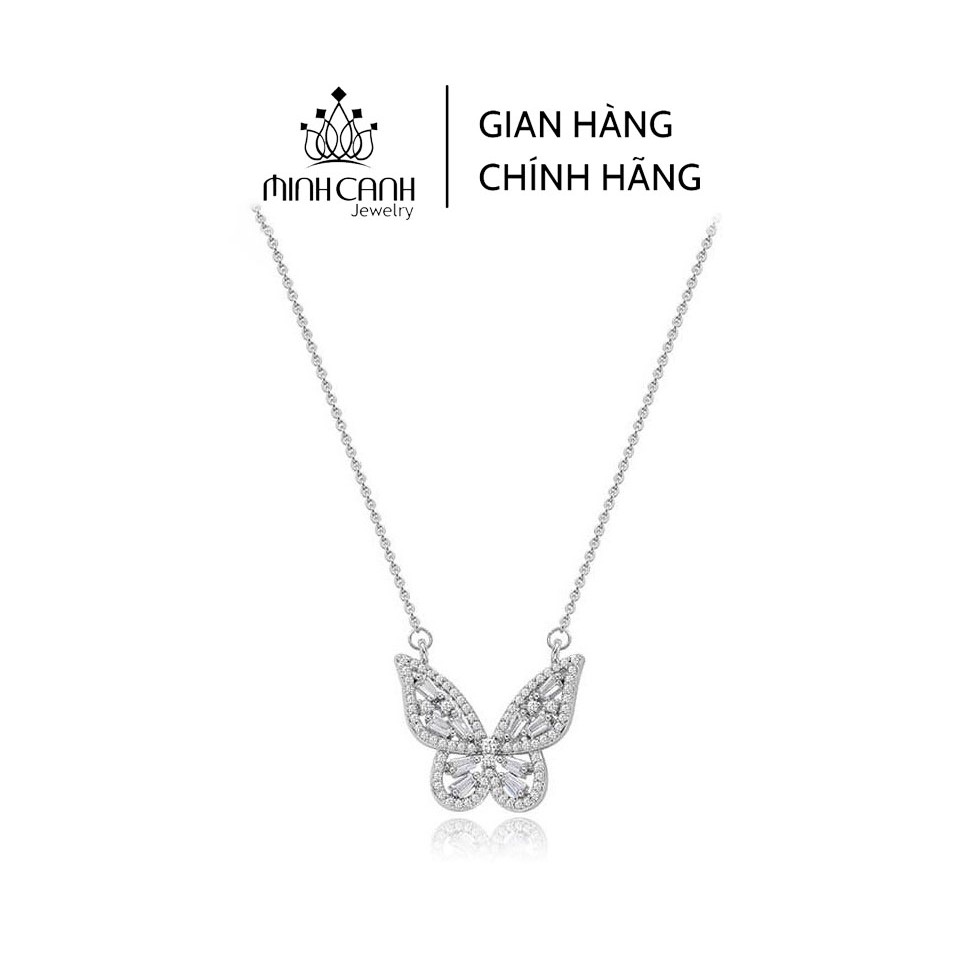 Dây Chuyền Bạc Hình Con Bướm Đính Đá - Minh Canh Jewelry