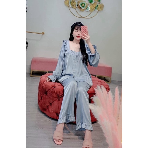 Bộ Pijama Latin Xịn Xò Tay Dài