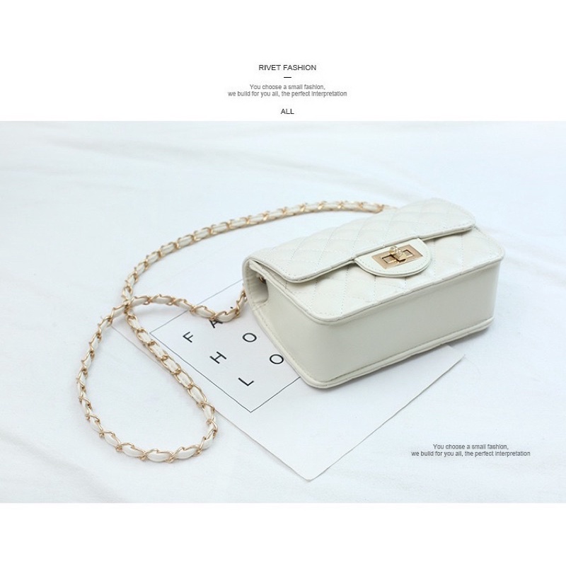 Túi Đeo Chéo Nữ Ô Trám, Túi Xách Nữ Khóa Cánh Hoa Sang Trọng, Hàng Cao Cấp MILO STUDIO