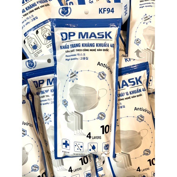 THÙNG 300 CHIẾC KHẨU TRANG 4D KF94 ĐẠI PHÁT MASK KHÁNG KHUẨN ÔM SÁT KHUÔN MẶT [ HOME SIÊU RẺ]