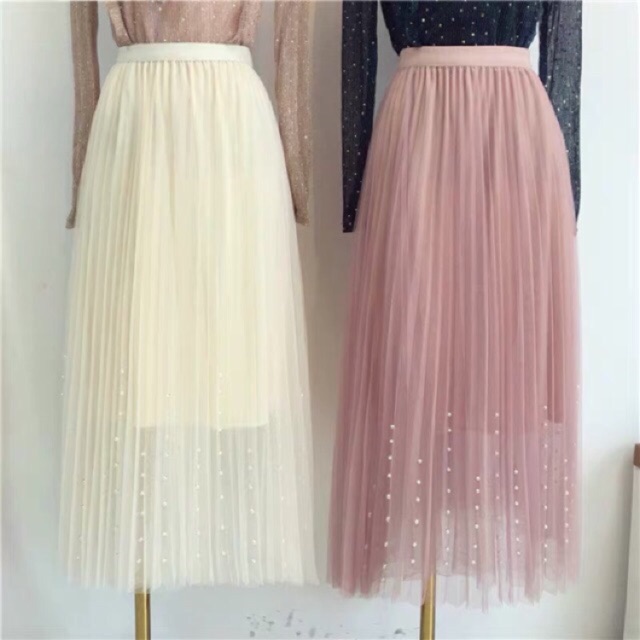 (Freeship 50k) #8803 Chân váy tutu voan lưới nhiều lớp đuôi đính ngọc Quảng Châu _ kèm ảnh thật
