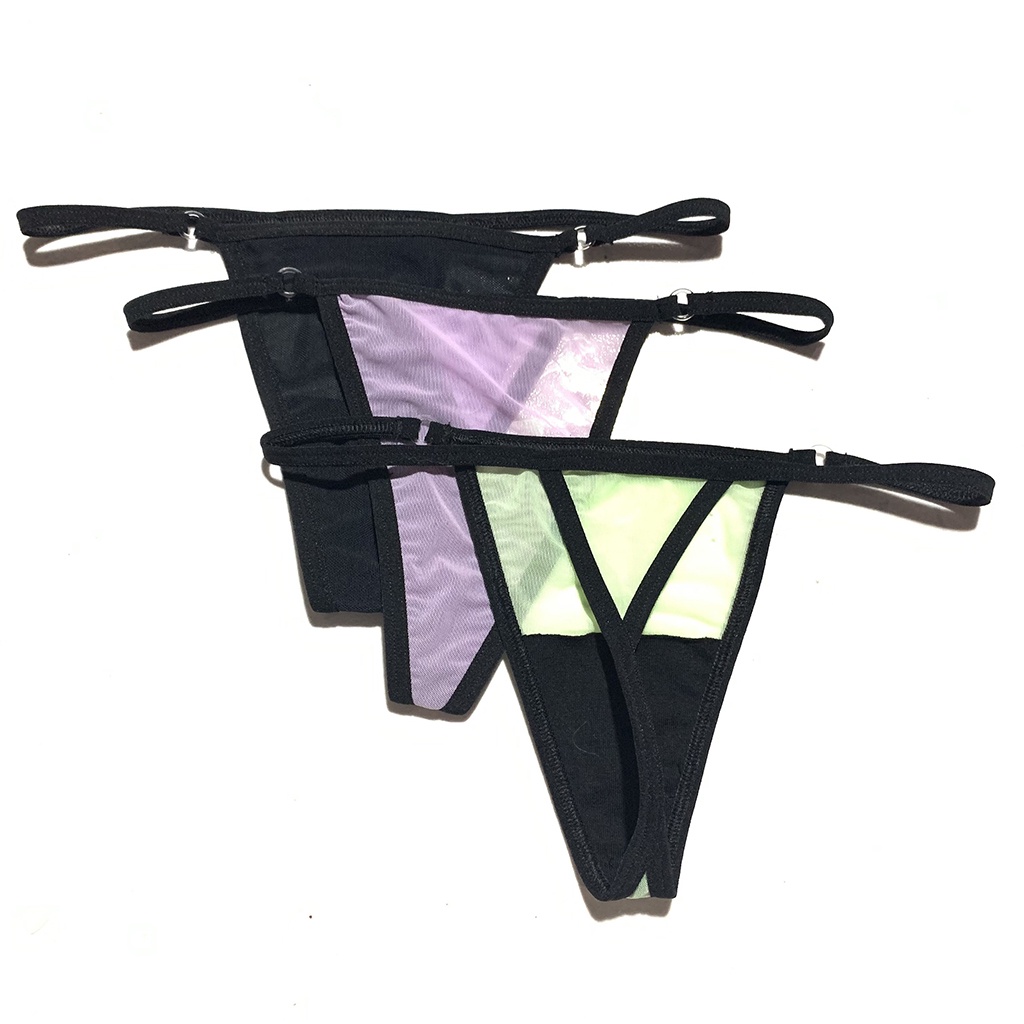 Quần lót nữ DenYa sexy chất lưới thoáng mát, phía sau có tam giác nhỏ tránh xoắn dây. QLLK11