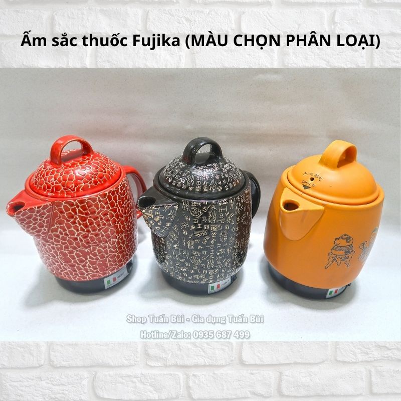 Ấm sắc thuốc Fujika FJ-CK33 dung tích 3L (MÀU CHỌN PHÂN LOẠI) công suất 450W - Chính hãng BH 12 tháng