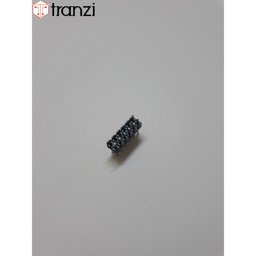 Giăm cắm 2.54mm đôi đực thẳng 2x6P 11.34mm đen - túi 20 cái